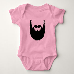 Full beard baby bodysuit