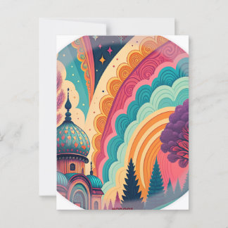 Full-Bleed Fantasy Dome Postcard – Customisable