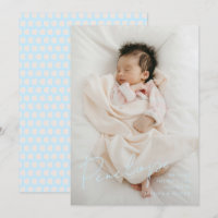 Full bleed modern calligraphic baby name