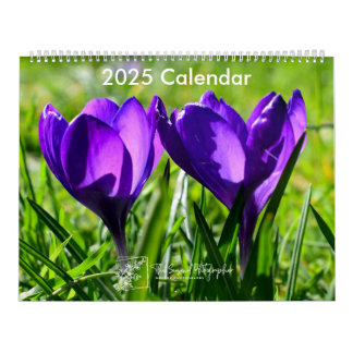 Full Bloom 2025 Calendar two-page large