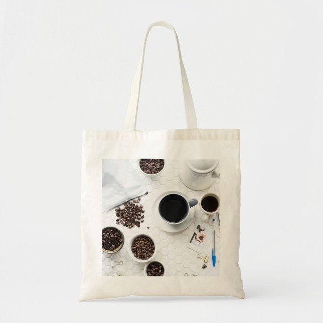 full caff coffee buzz tote bag (Front)