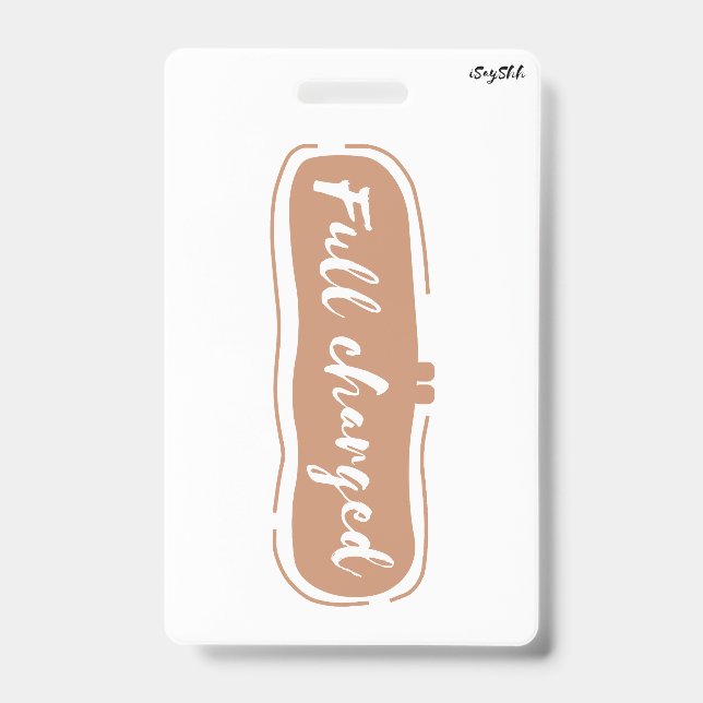 full charged ID badge (Front)