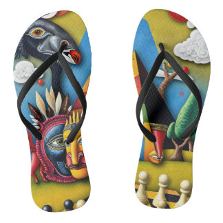 full-color 3D Jandals