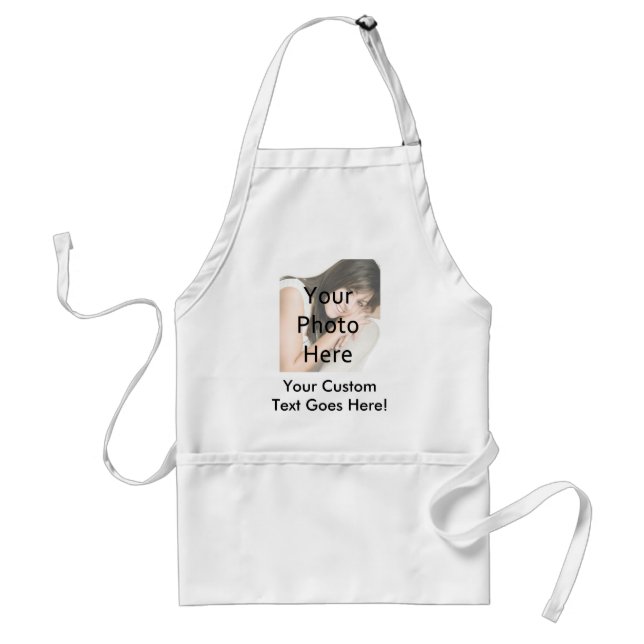Full-Colour 1 Photo Message Kitchen Apron (Front)