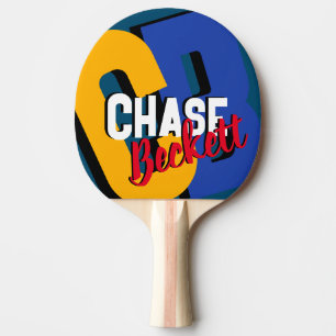Full Colour logo on 1 side Ping Pong Paddle