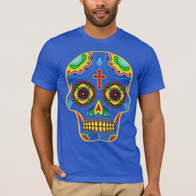 Full colour sugar skull T-Shirt (Front)