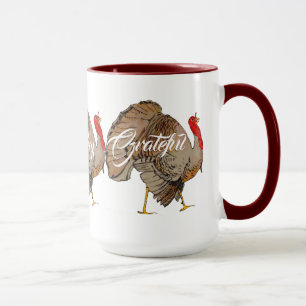 Full Colour Thanksgiving Turkey Mug