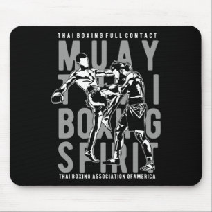 Full Contact Thai Boxing Ociation Of America Muay Mouse Pad