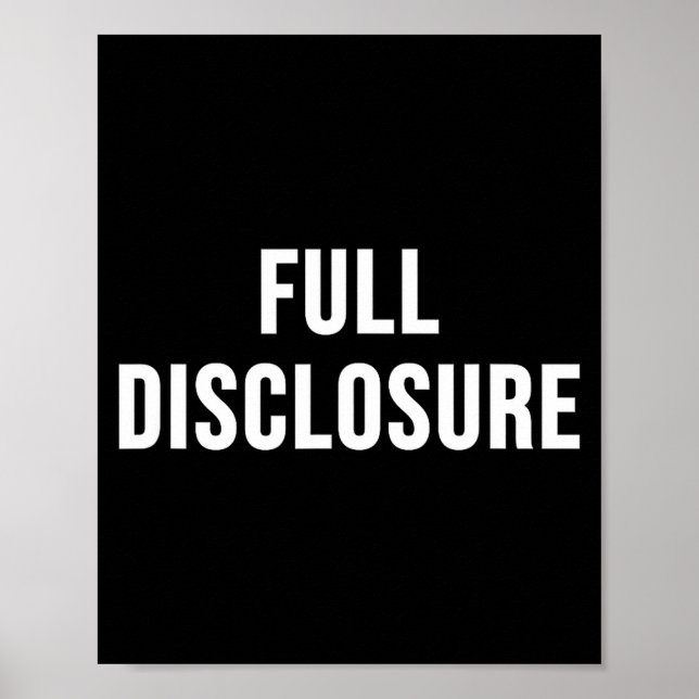 Full Disclosure  Poster (Front)
