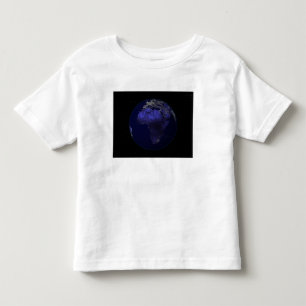 Full Earth at night showing Africa and Europe Toddler T-Shirt