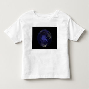 Full Earth at night showing city lights 5 Toddler T-Shirt
