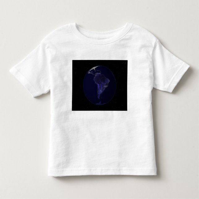 Full Earth at night showing city lights 6 Toddler T-Shirt (Front)
