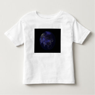 Full Earth at night showing city lights Toddler T-Shirt