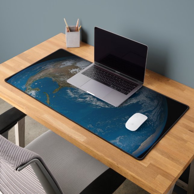 Full Earth Featuring North And South America. Desk Mat (Office 2)