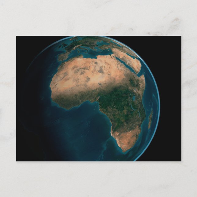 Full Earth From Space Above The African Continent. Postcard (Front)