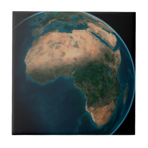 Full Earth From Space Above The African Continent. Tile