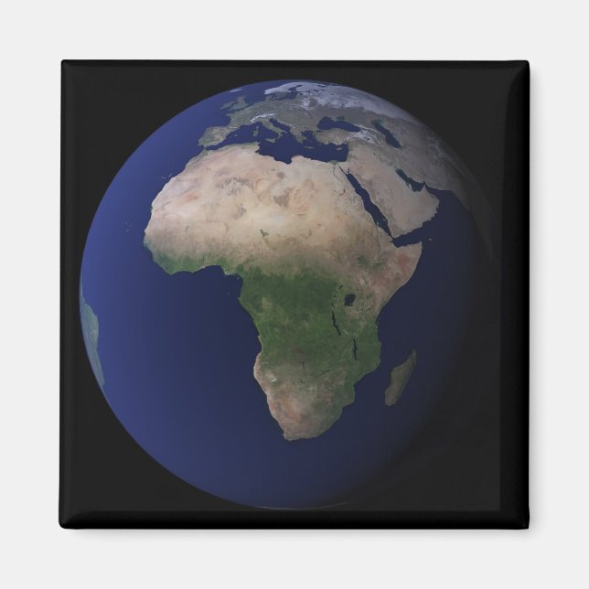 Full Earth showing Africa, Europe, &  Middle Ea Magnet (Front)