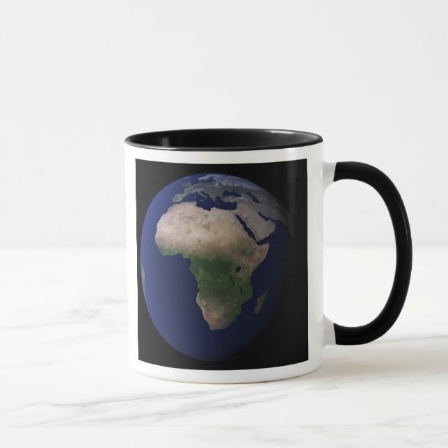 Full Earth showing Africa, Europe, &  Middle Ea Mug (Right)