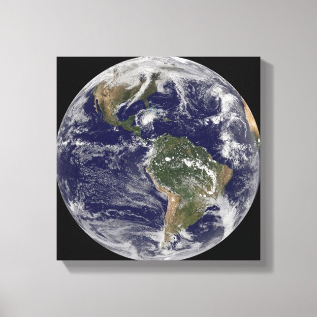 Full Earth showing Hurricane Paloma Canvas Print (Front)