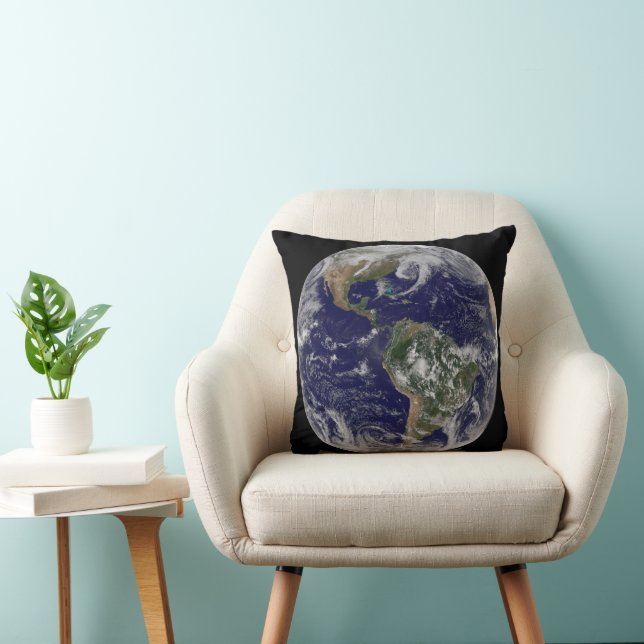 Full Earth Showing Low Pressure Systems. Cushion (Chair)
