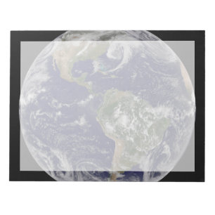 Full Earth Showing Low Pressure Systems. Notepad