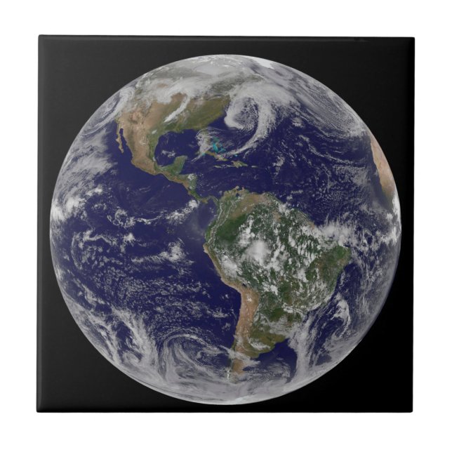 Full Earth Showing Low Pressure Systems. Tile (Front)