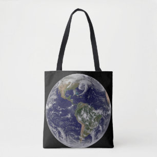 Full Earth Showing Low Pressure Systems. Tote Bag