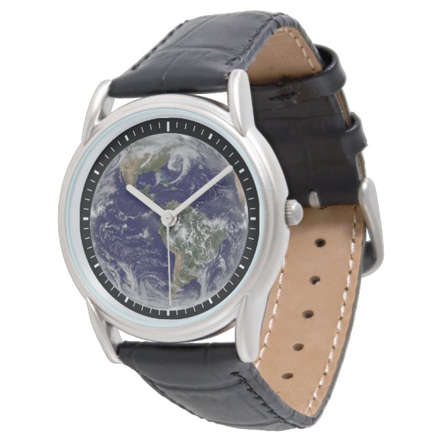 Full Earth Showing Low Pressure Systems. Watch (Angled)