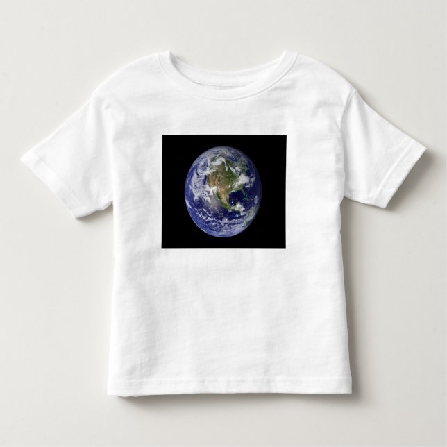Full Earth showing North America 3 Toddler T-Shirt (Front)