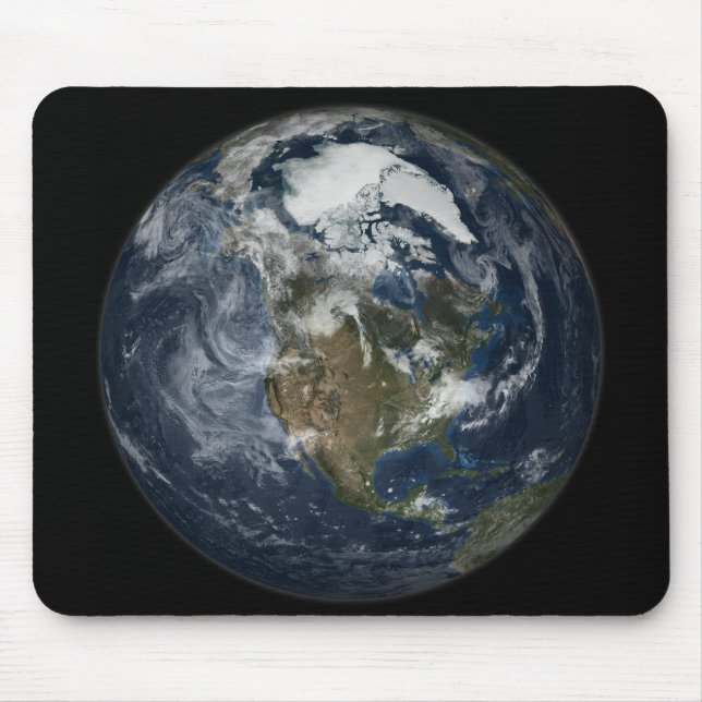 Full Earth showing North America 5 Mouse Pad (Front)
