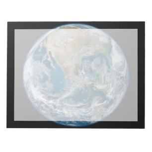 Full Earth Showing North America And Mexico. Notepad