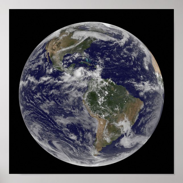 Full Earth showing North America and South Amer 3 Poster (Front)