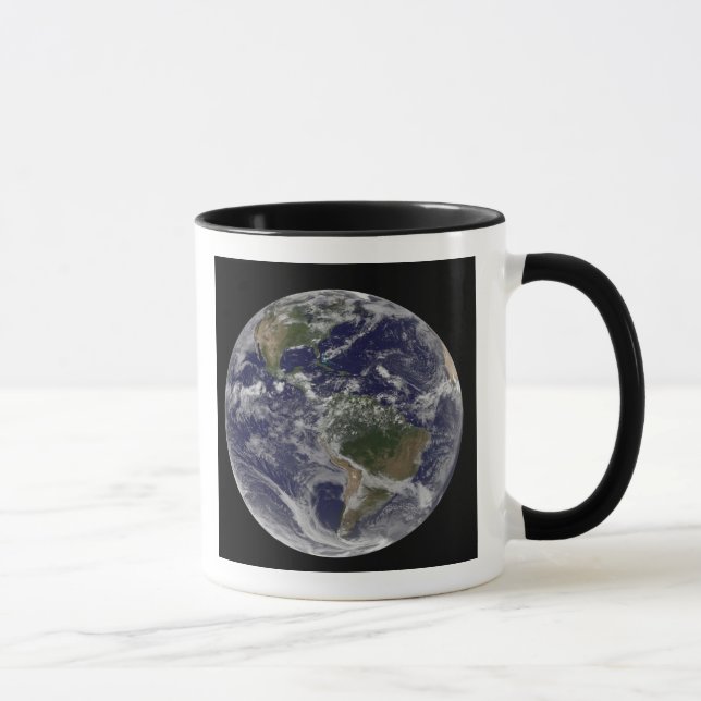 Full Earth showing North America and South Amer Mug (Right)