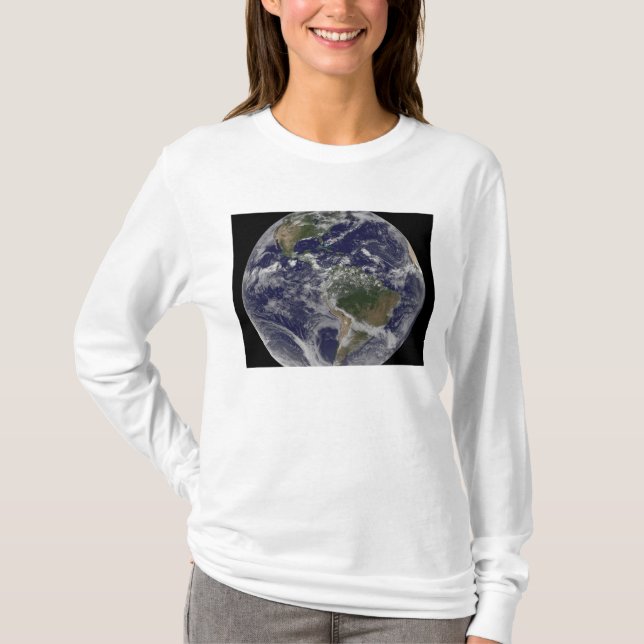Full Earth showing North America and South Amer T-Shirt (Front)