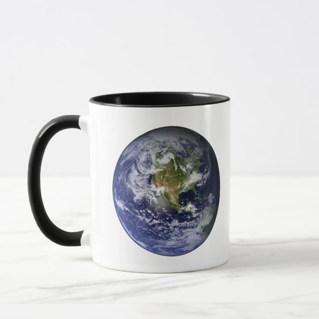 Full Earth showing North America Mug (Left)