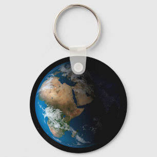 Full Earth Showing Simulated Clouds Over Africa. Key Ring