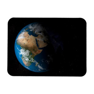 Full Earth Showing Simulated Clouds Over Africa. Magnet