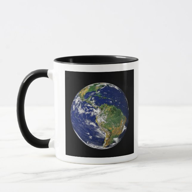 Full Earth showing South America Mug (Left)