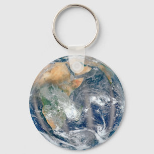 Full Earth Showing The Eastern Hemisphere. Key Ring