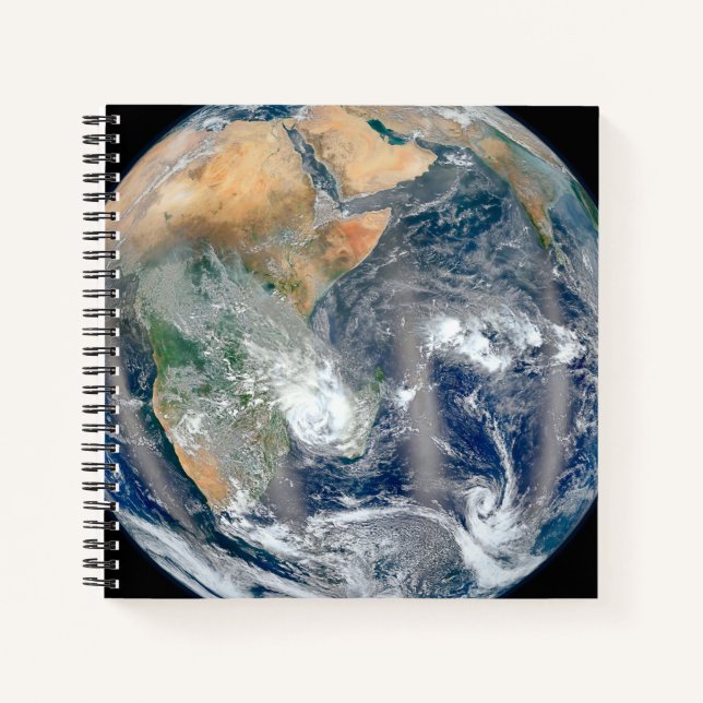 Full Earth Showing The Eastern Hemisphere. Notebook (Front)