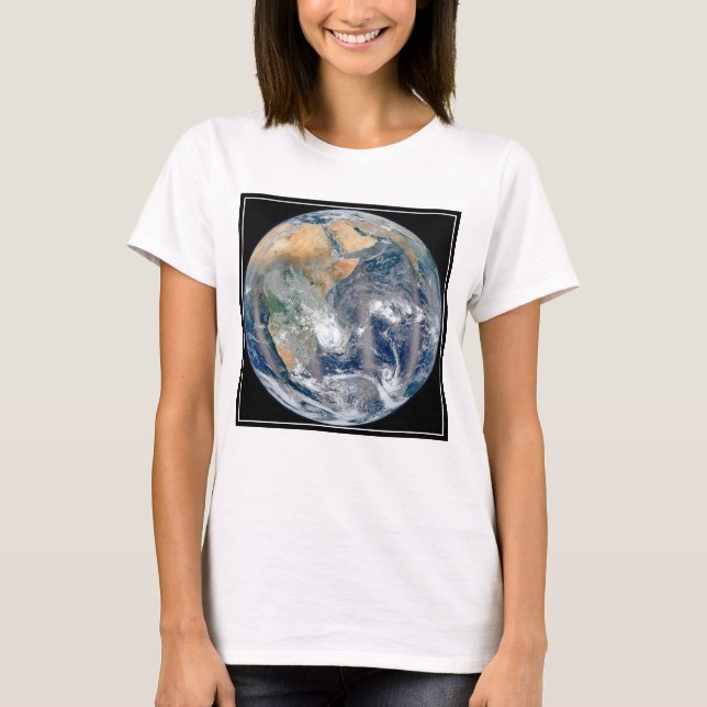 Full Earth Showing The Eastern Hemisphere. T-Shirt (Front)