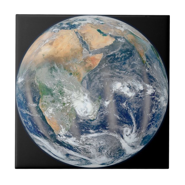 Full Earth Showing The Eastern Hemisphere. Tile (Front)