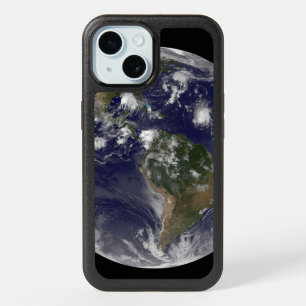 Full Earth Showing Tropical Storms In The Atlantic