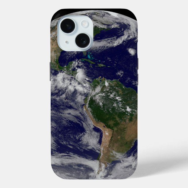 Full Earth Showing Various Tropical Storm Systems. Case-Mate iPhone Case (Back)