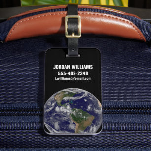 Full Earth Showing Various Tropical Storm Systems. Luggage Tag