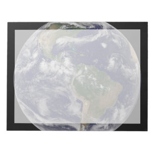 Full Earth Showing Various Tropical Storm Systems. Notepad