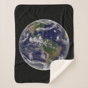 Full Earth Showing Various Tropical Storm Systems. Sherpa Blanket