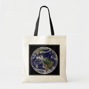 Full Earth Showing Various Tropical Storm Systems. Tote Bag