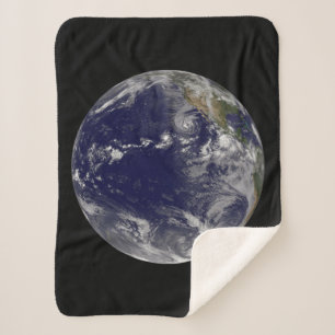 Full Earth Showing Various Tropical Storms. Sherpa Blanket