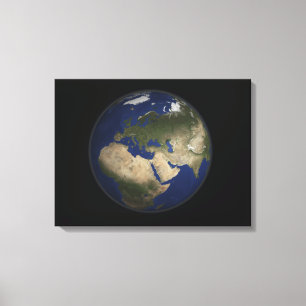 Full Earth view of Africa, Europe, and Middle E Canvas Print